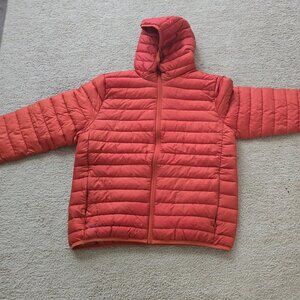H&M Puffer Jacket (Red/Rust) – Size L